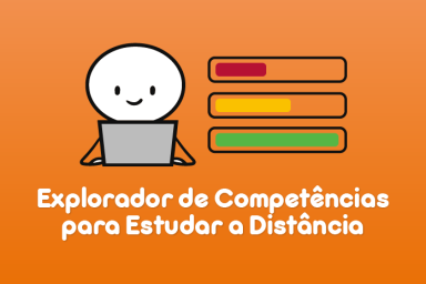 Banner na cor laranja com logo do Explorador de Competências.